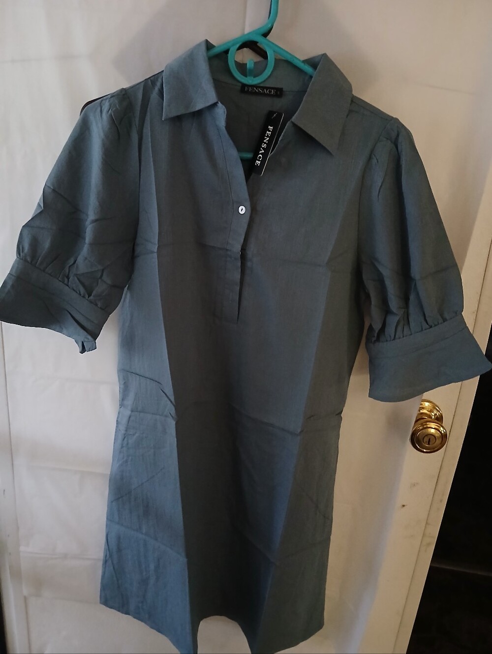 NWT Fensace Shirt Dress Size S